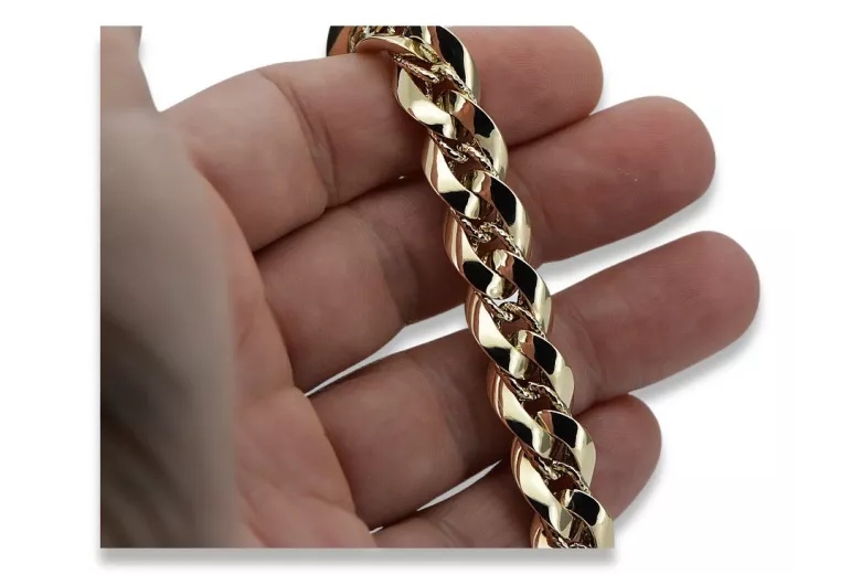 Yellow rose gold bracelet ★ russiangold.com ★ Gold 585 333 Low price