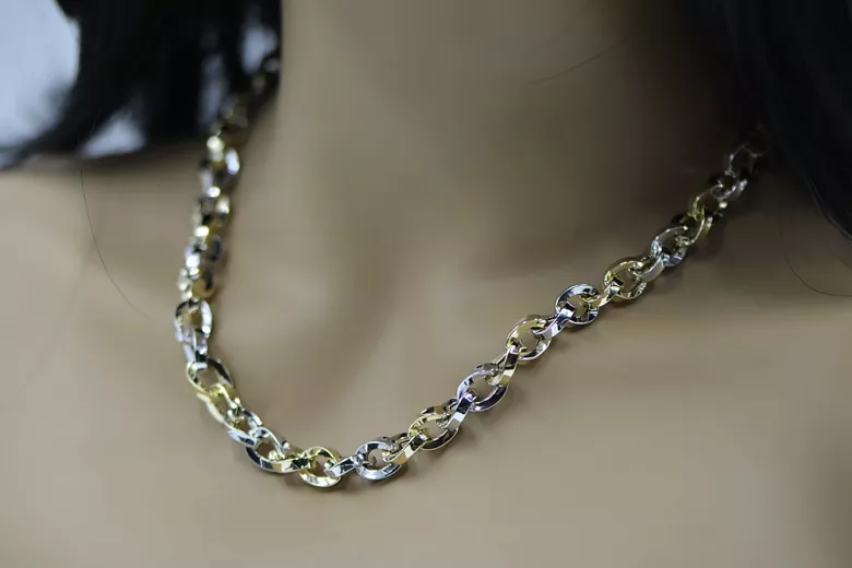 Yellow rose gold chain ★ russiangold.com ★ Gold 585 333 Low price