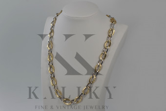 Gelbrosengoldkette ★ russiangold.com ★ Gold 585 333 Niedriger Preis