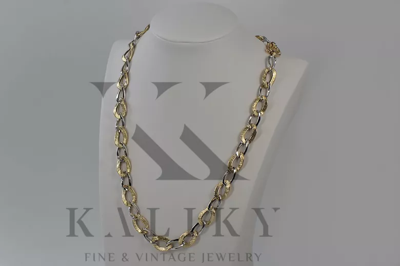 Yellow rose gold chain ★ russiangold.com ★ Gold 585 333 Low price