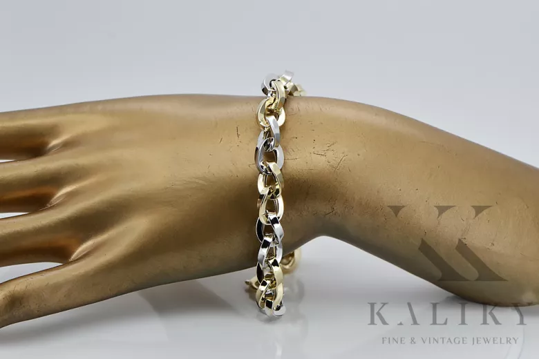 Yellow rose gold bracelet ★ russiangold.com ★ Gold 585 333 Low price