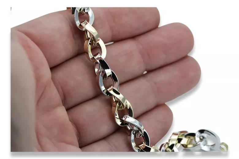 Yellow rose gold bracelet ★ russiangold.com ★ Gold 585 333 Low price