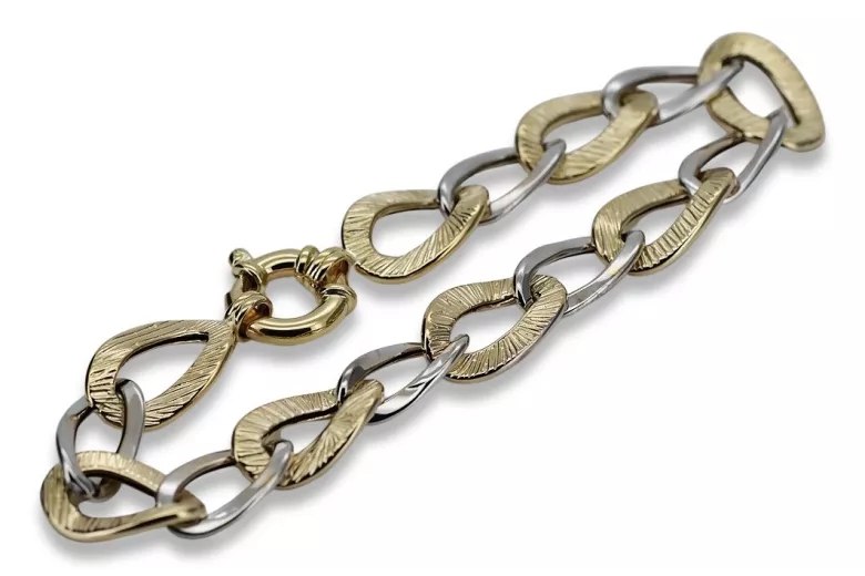 Yellow rose gold bracelet ★ russiangold.com ★ Gold 585 333 Low price