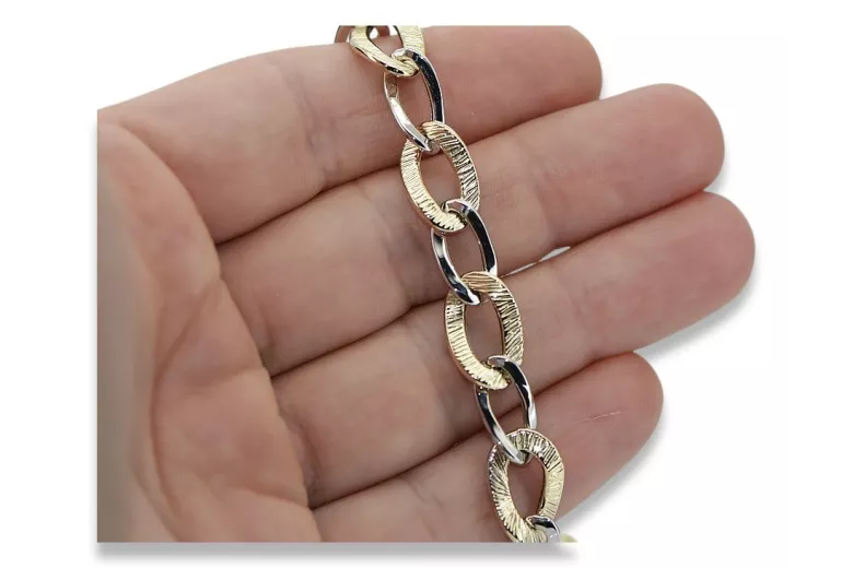 Yellow rose gold bracelet ★ russiangold.com ★ Gold 585 333 Low price