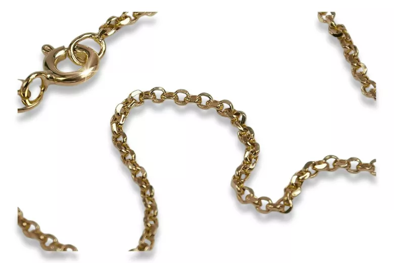 Yellow rose gold chain ★ russiangold.com ★ Gold 585 333 Low price