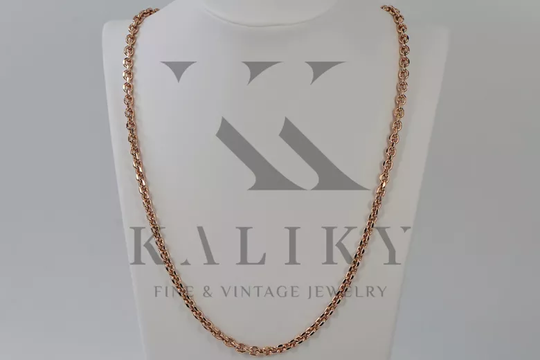 Yellow rose gold chain ★ russiangold.com ★ Gold 585 333 Low price