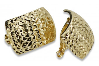 Złote kolczyki 14k ★ zlotychlopak.pl ★ Złoto próba 585 333 Tanio!