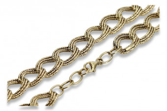 Жовте 14k золото 585 намисто Fantazy Gourmette Lady chain cct002y