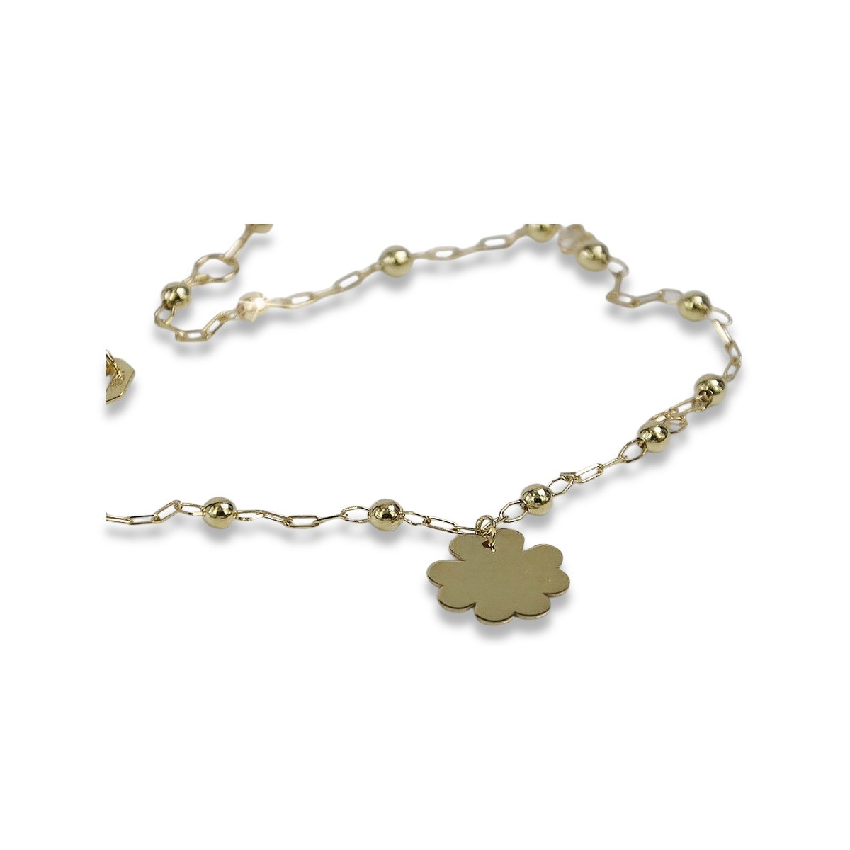 Bracelet en or rose jaune ★ russiangold.com ★ Or 585 333 Petit prix