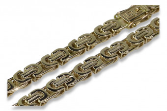 Złoty łańcuszek 14k 585 wzór Królewski Etruska Unikat cc056y