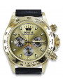 Gold men's watch Geneve ★ zlotychlopak.pl ★ Gold purity 585 333 Low Price!