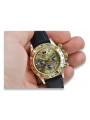 Gold men's watch Geneve ★ zlotychlopak.pl ★ Gold purity 585 333 Low Price!