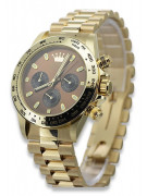 Gold men's watch Geneve ★ zlotychlopak.pl ★ Gold purity 585 333 Low Price!