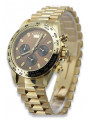 Gold men's watch Geneve ★ zlotychlopak.pl ★ Gold purity 585 333 Low Price!