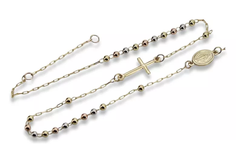 Italian 14k gold rosary chain "Dolce Gabbana" rcc002ywr