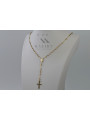 Chaîne italienne en or rosaire jaune blanc blanc 14k rcc003ywr