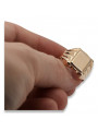 Rose pink 14k 585  gold Men's signet ring csn016r