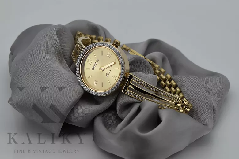 Gold ladies watch ★ zlotychlopak.pl ★ Gold purity 585 333 Low price!