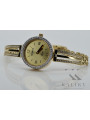 Gelbe 14 Karat Gold Geneve Lady Uhr lw025y