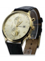 Yellow 14k 585 gold men's watch Geneve mw005y