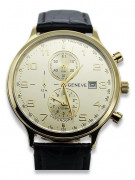 Gelb 14k 585 Gold Herrenuhr Geneve mw005y