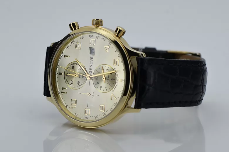 Montre Homme Jaune 14k 585 or Geneve mw005y