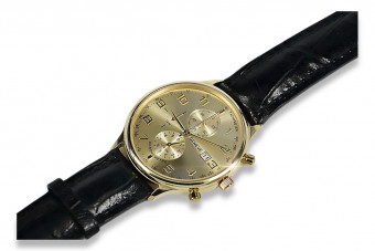 Gelb 14k 585 Gold Herrenuhr Geneve mw005y