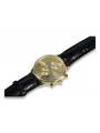 Yellow 14k 585 gold men's watch Geneve mw005y