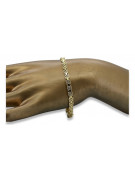 Bracelet gothique byzantin en or jaune 14 carats cb056y