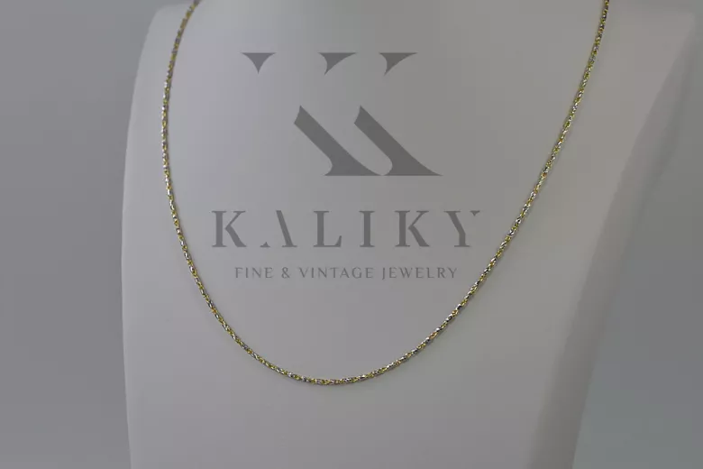 Yellow rose gold chain ★ russiangold.com ★ Gold 585 333 Low price