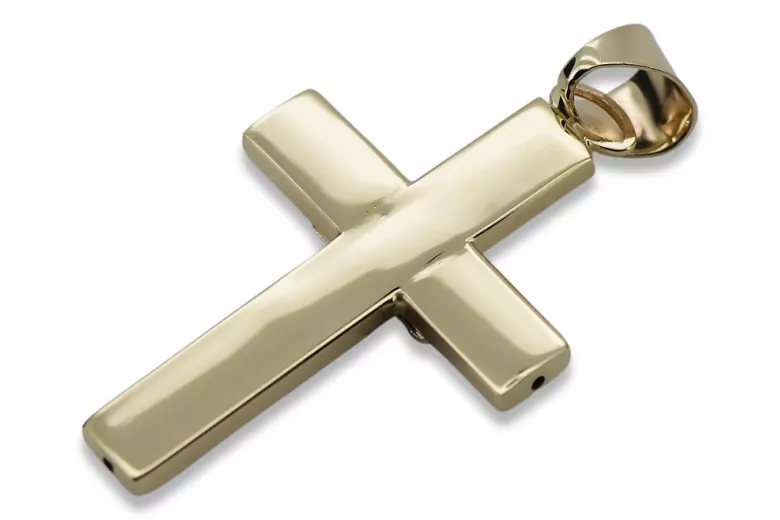 Golden Catholic Cross ★ russiangold.com ★ Gold 585 333 Low price