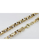 Pulsera italiana de oro blanco amarillo de 14k cb101yw