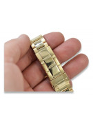 Italienisches gelbes Herrenarmband aus 14 Karat Gold mbw017y