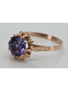 Russe soviétique rose 14k 585 or Alexandrite Rubis Émeraude Saphir Zircon bague vrc045