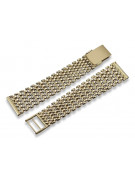 Italian yellow man's 14k 585 gold watch bracelet mbw004y