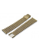 Pulsera de reloj de oro 14k 585 del hombre amarillo italiano mbw004y