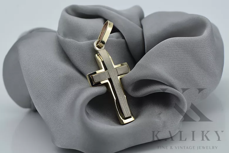 Croix ★ catholique d’or russiangold.com ★ or 585 333 Prix bas