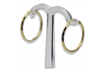 Cercei din aur ★ zlotychlopak.pl ★ probă de aur 585 333 Preț scăzut!