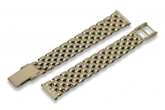 Złota bransoleta 14k 585 do zegarka damskiego lbw004y