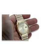 Goldene Herrenuhr Geneve ★ zlotychlopak.pl ★ Gold Reinheit 585 333 Niedriger Preis!