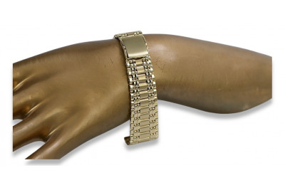 Итальянский желтый браслет мужских часов из 14-каратного золота mbw012yo