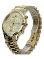 Reloj de oro para hombre Geneve ★ zlotychlopak.pl ★ Pureza de oro 585 333 Precio bajo!