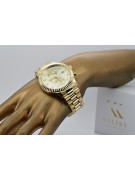 Gold men's watch Geneve ★ zlotychlopak.pl ★ Gold purity 585 333 Low Price!