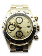 Gold men's watch Geneve ★ zlotychlopak.pl ★ Gold purity 585 333 Low Price!