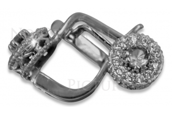 Російська радянська троянда рожева 14к 585 золоті сережки vec191 александрит рубіновий смарагдовий сапфір ...