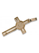 Goldenes katholisches Kreuz ★ russiangold.com ★ Gold 585 333 Niedriger Preis