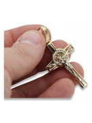 Golden Catholic Cross ★ russiangold.com ★ Gold 585 333 Low price