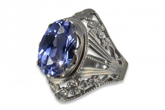 Russe soviétique rose 14k 585 or Alexandrite Rubis Émeraude Saphir Zircon bague vrc031