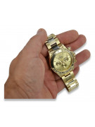 Gold men's watch Geneve ★ zlotychlopak.pl ★ Gold purity 585 333 Low Price!