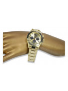 Goldene Herrenuhr Geneve ★ zlotychlopak.pl ★ Gold Reinheit 585 333 Niedriger Preis!